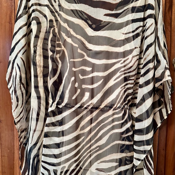 Ralph Lauren Zebra Print Tunic - Black and Cream - Picture 2 of 8
